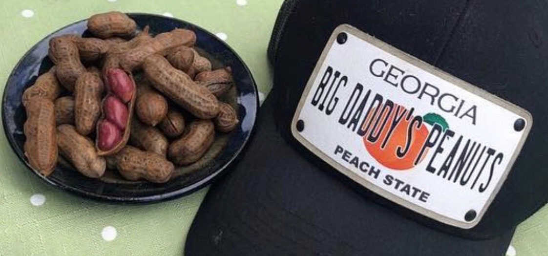 hat and shelled peanuts